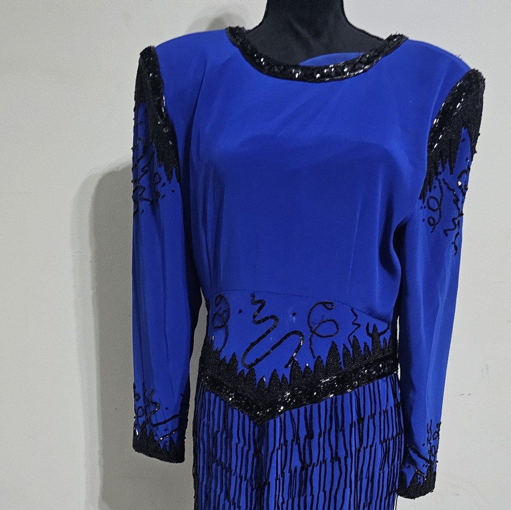 Elegant Blue Women's Dress